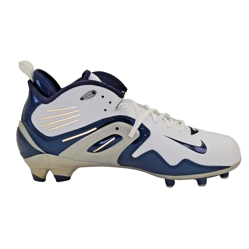 Nike Air Zoom Apocalypse IV Men's Blue/White Football Cleats Size 12.5 NOS W/Box